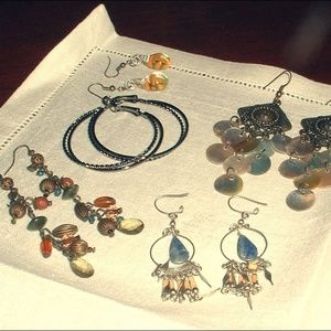 Dangling Earrings 5  Pairs  Fun  Summer Collection